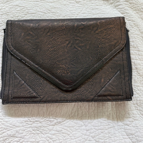 BCBGeneration Elegant Bronze Envelope Clutch - Picture 1 of 7